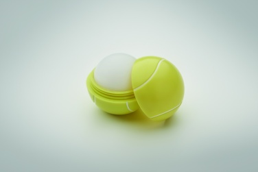 Logo trade promotional gifts image of: Lip balm in tennis ball shape